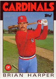 1986 Topps Baseball Cards      656     Brian Harper